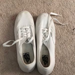 Vans white unisex